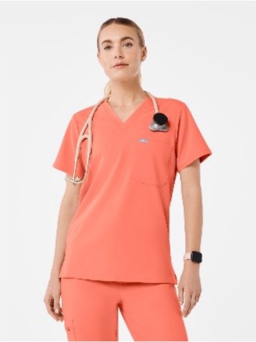 Figs Sunset Drift Catarina V-Neck Scrub Top